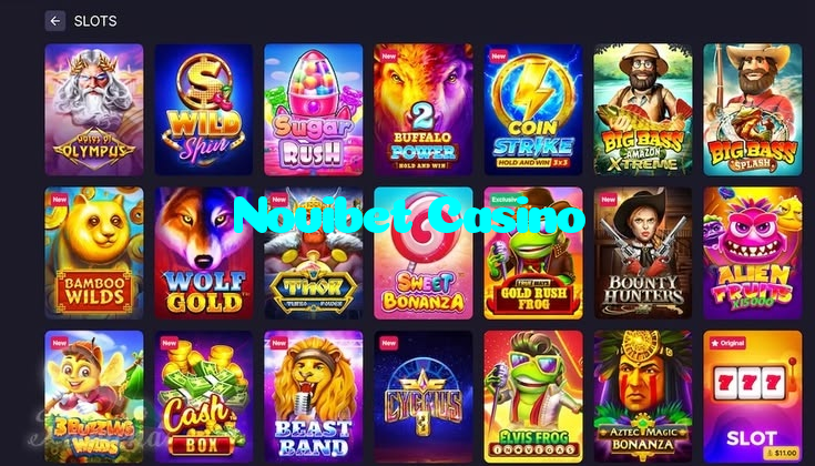 Novibet Casino casino presented on mobile device in Pakistan with slots and live games